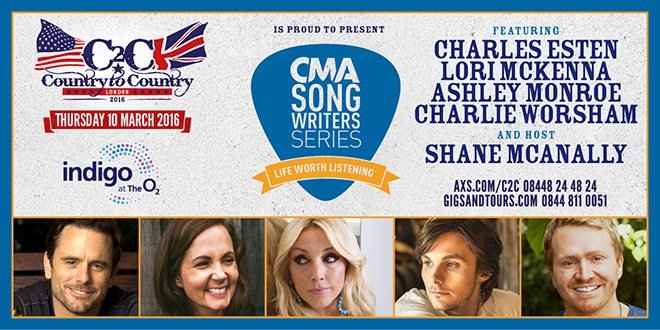 2016 CMA Songwriters Series in the UK Announces Lineup