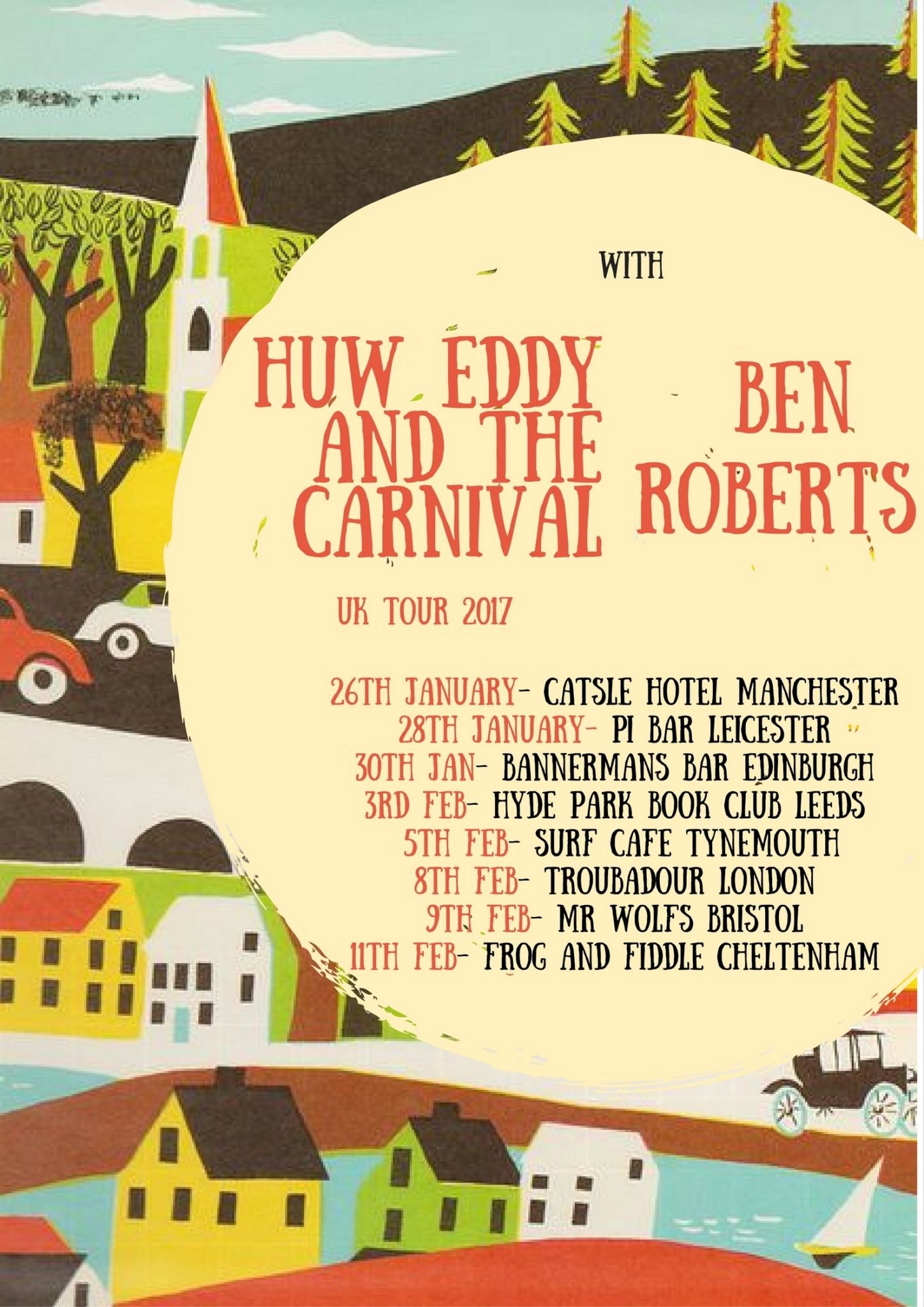 Huw Eddy & The Carnival Announce 2017 UK Tour