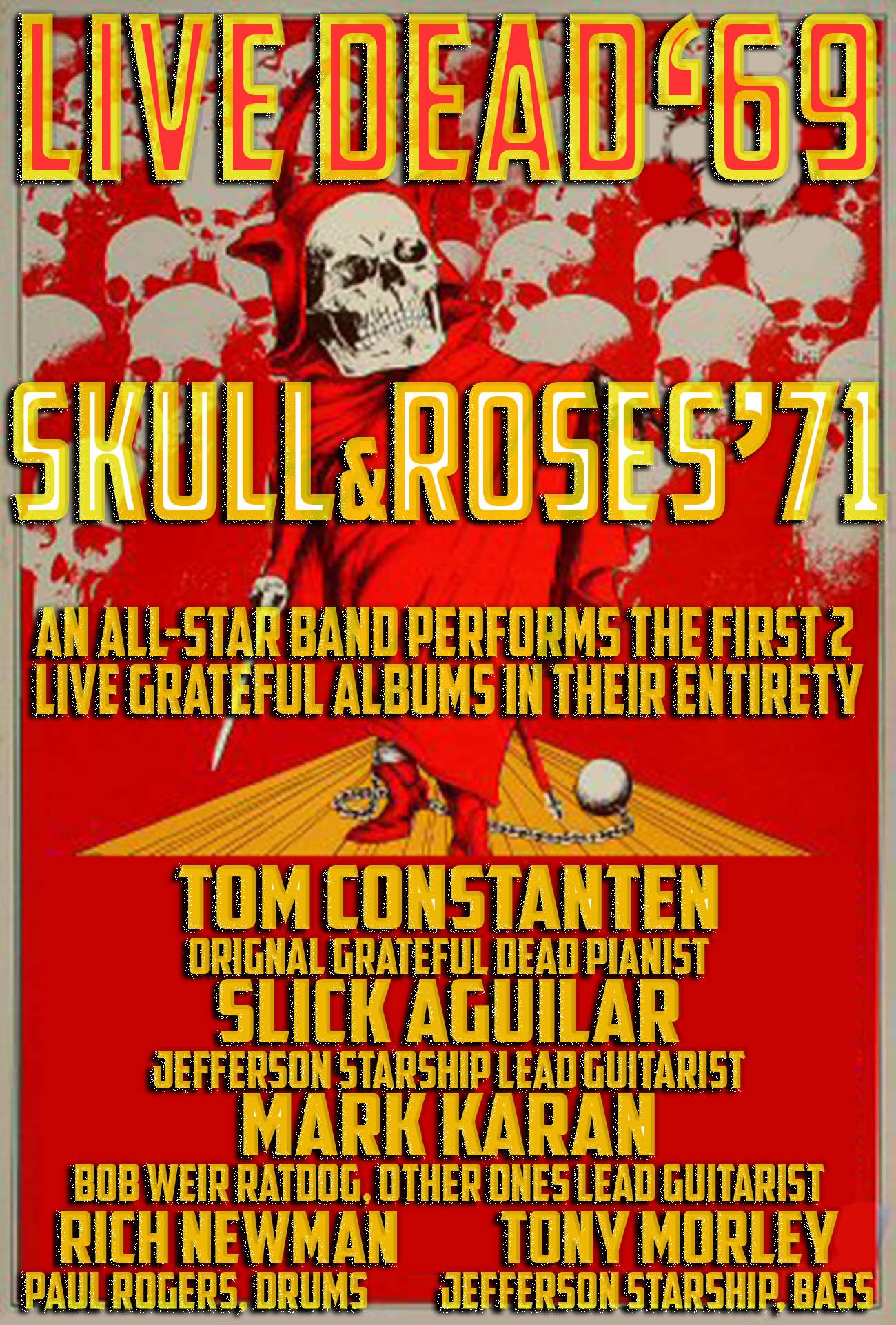 Live Dead 69′ Performing ‘Skull and Roses 71’, February 2018, Under The Bridge, London, United Kingdom