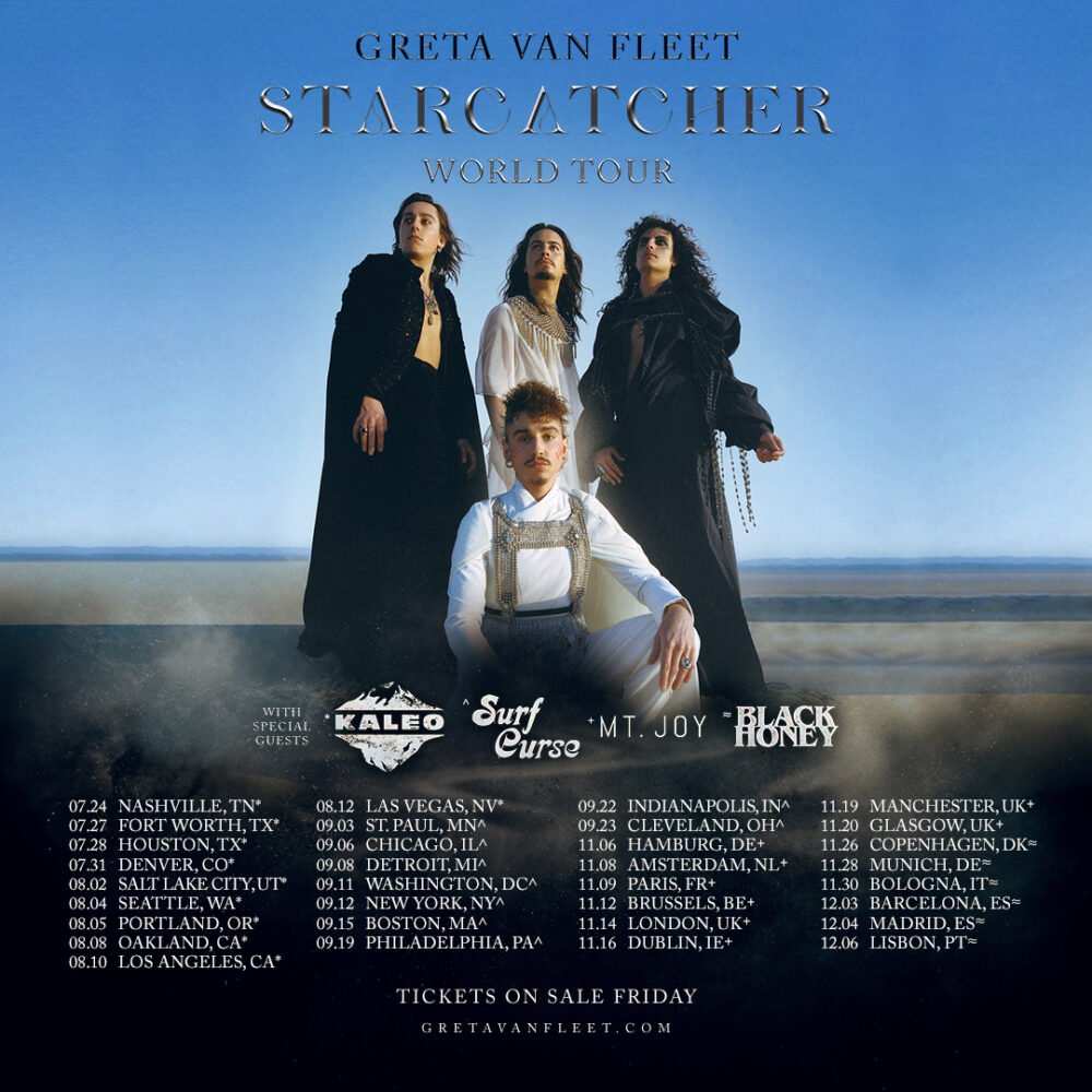 Greta Van Fleet Announce Starcatcher World Tour with UK Arena Shows in November