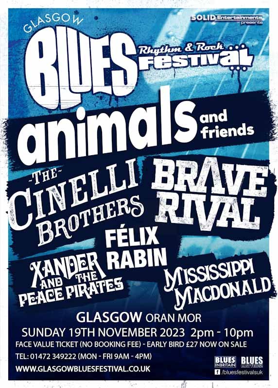 Glasgow Blues Rhythm and Rock Festival Returns For November 2023
