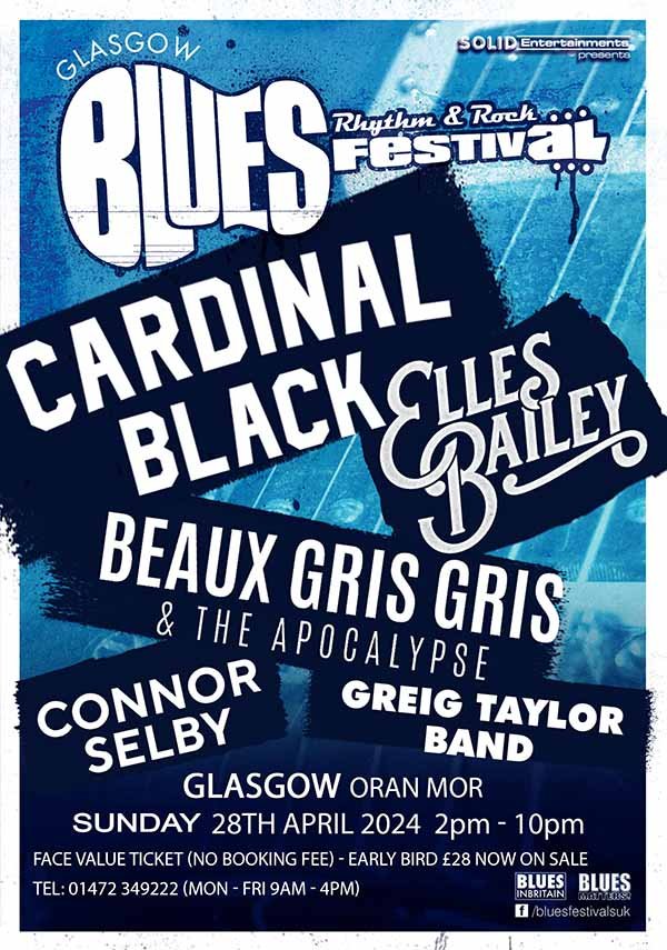 Glasgow Blues, Rhythm & Rock Festival 2024 Announced