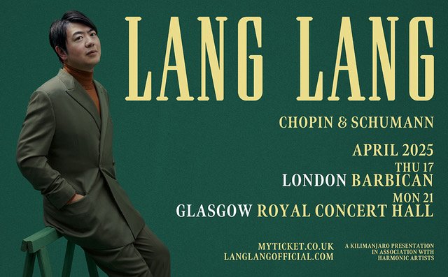 Lang Lang Announces Chopin & Schumann One Off Live Performance In Glasgow 2025