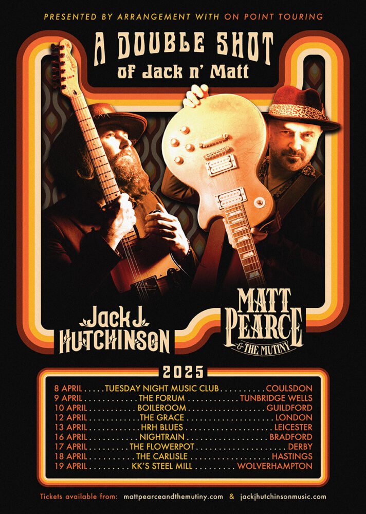 Jack J Hutchinson and Matt Pearce & The Mutiny Join Forces for a Powerful Double Headline Tour in Spring 2025