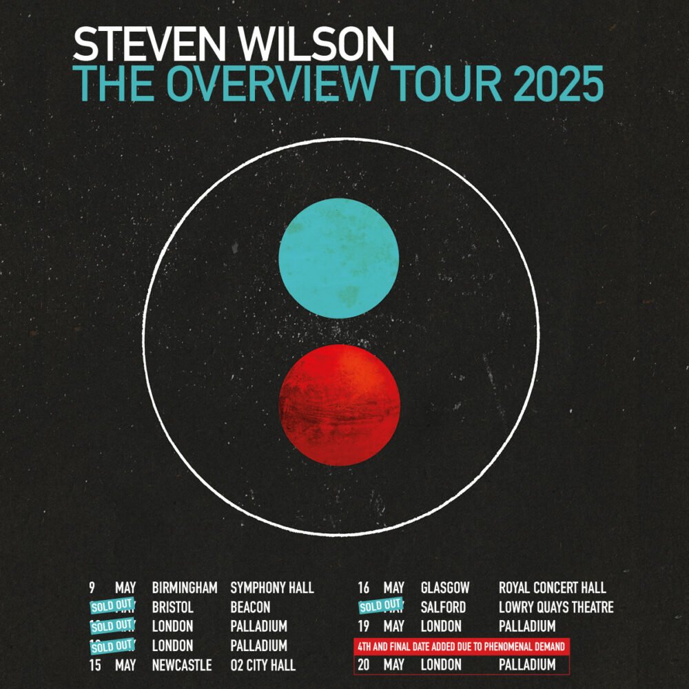 Steven Wilson Adds 4th London Show To 2025 UK Tour Due To Phenomenal Ticket Demand
