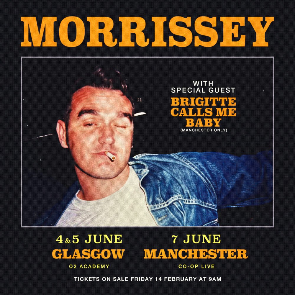 Morrissey Announces Exclusive UK Shows For 2025