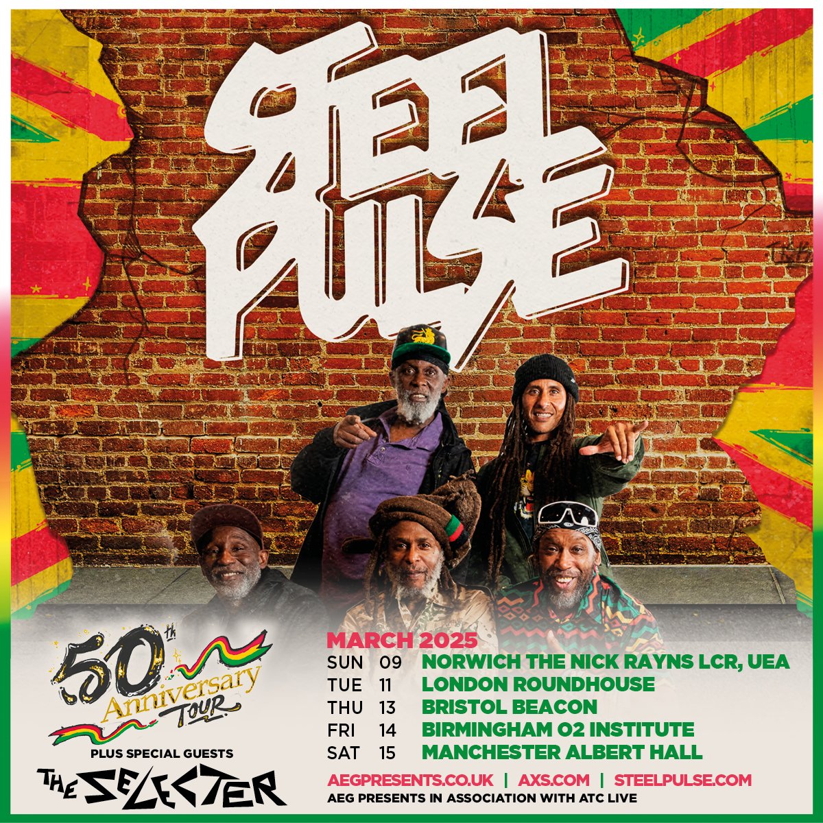 Steel Pulse Poster 2025 Steel Pulse
